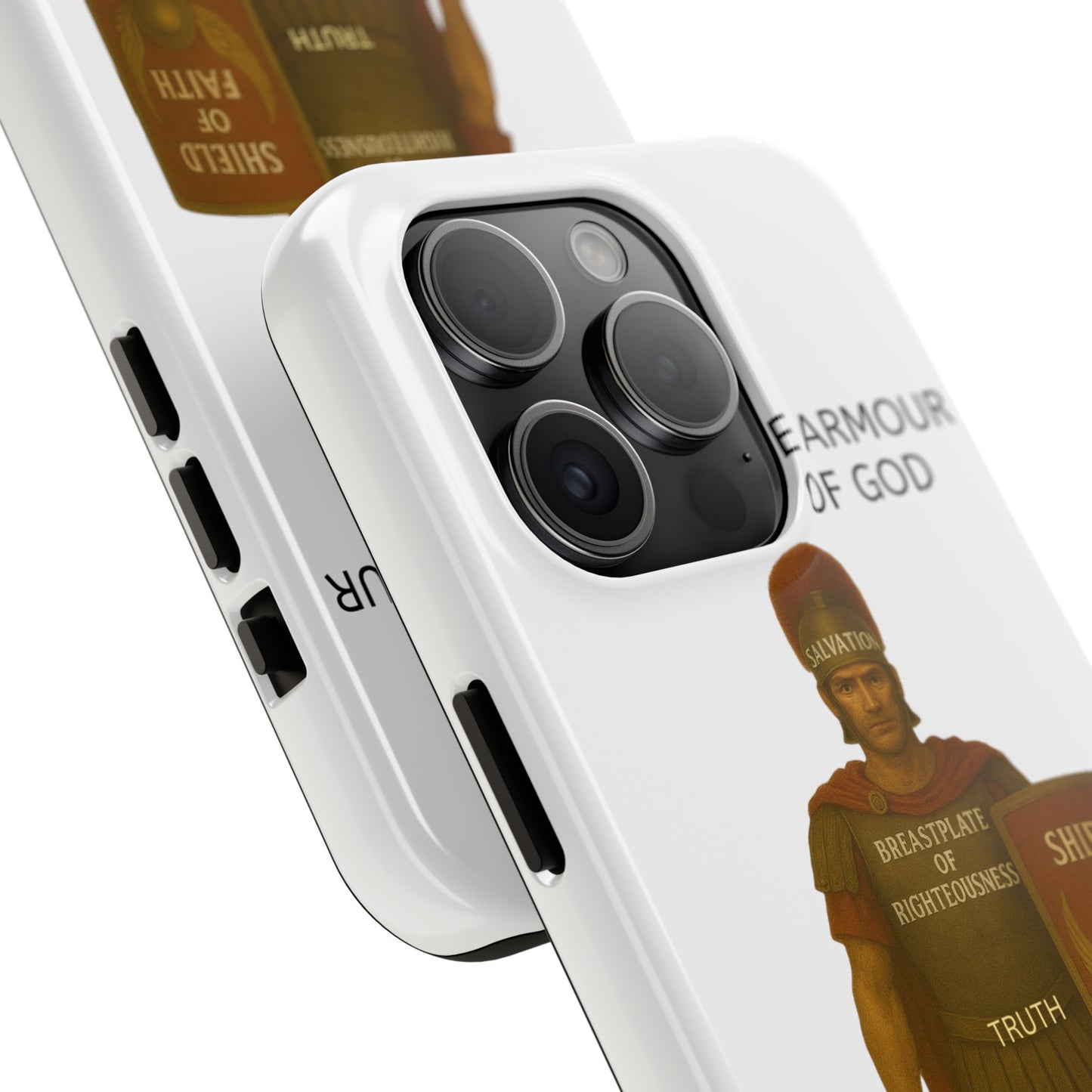 Tough Phone Case — 'The Armour of God' Christian Faith Phone Cover (Shield of Faith, Gospel of Peace)