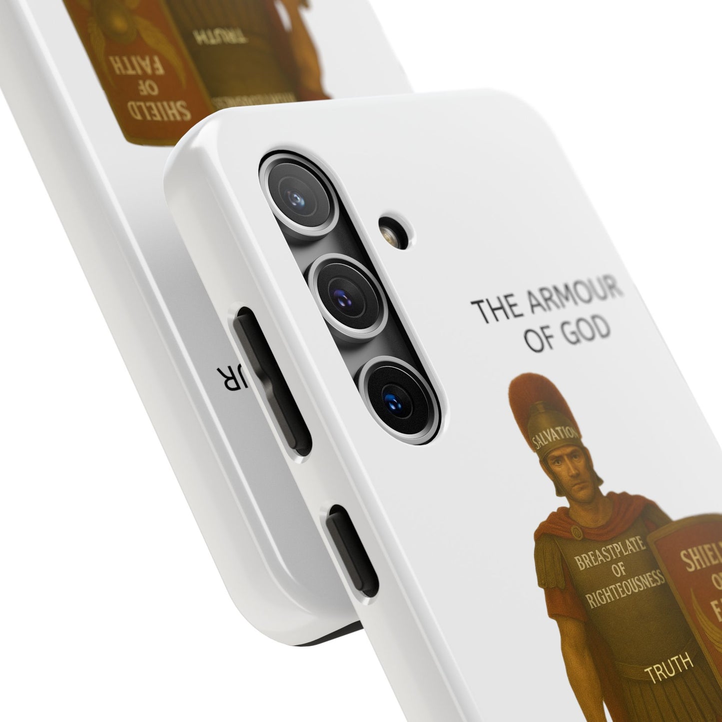 Tough Phone Case — 'The Armour of God' Christian Faith Phone Cover (Shield of Faith, Gospel of Peace)