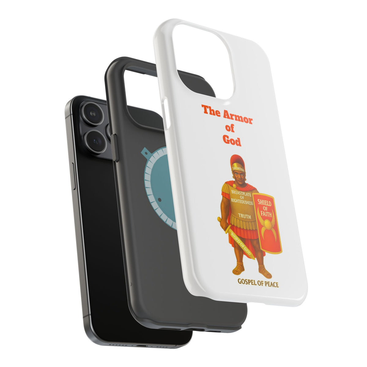 Phone Case — Armor of Faith Christian Design (Shield of Faith, Breastplate of Righteousness)