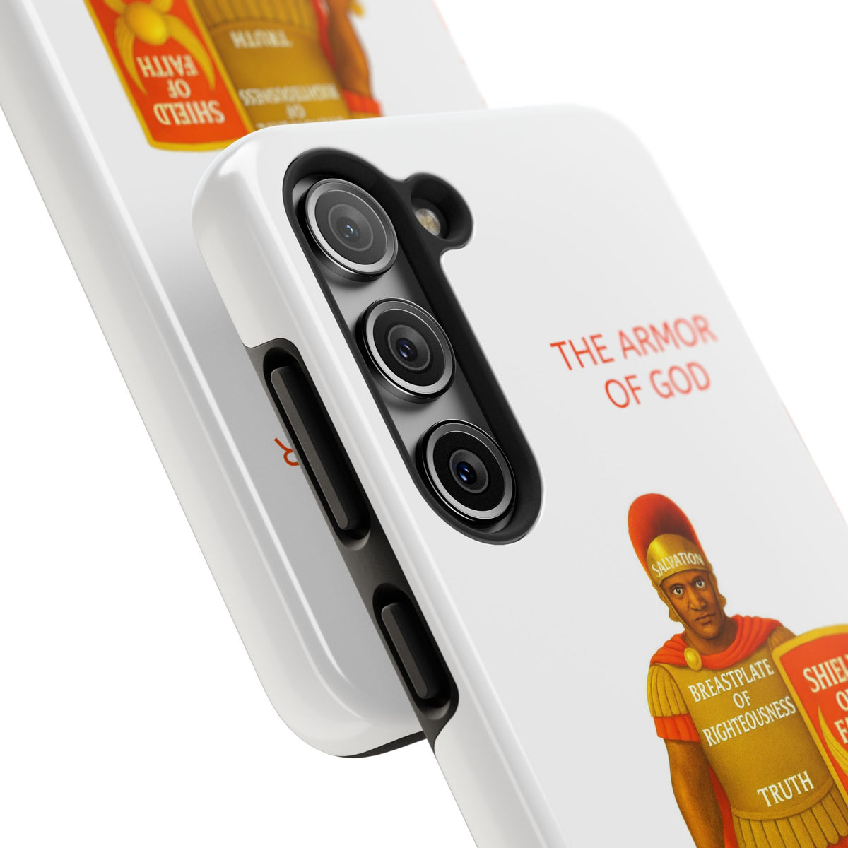 Tough Phone Case — 'The Armour of God' Christian Faith Phone Cover (Shield of Faith, Gospel of Peace)