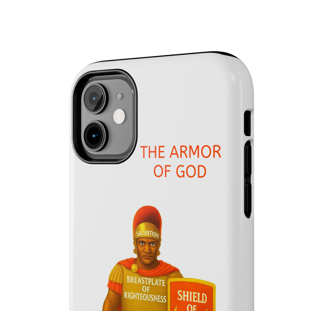 Tough Phone Case — 'The Armour of God' Christian Faith Phone Cover (Shield of Faith, Gospel of Peace)