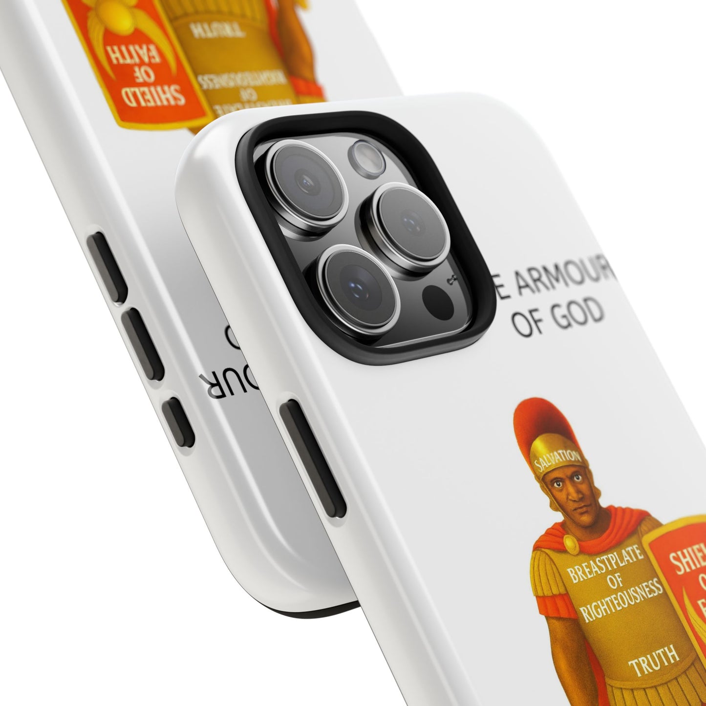 Tough Phone Case — 'The Armour of God' Christian Faith Phone Cover (Shield of Faith, Gospel of Peace)