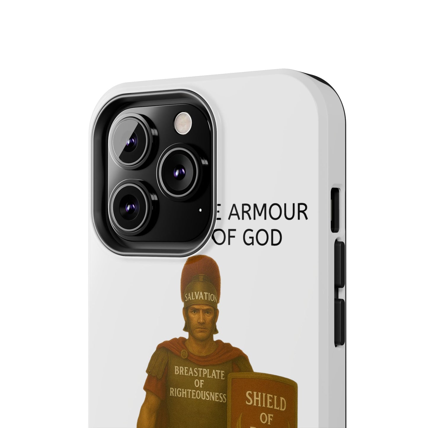 Tough Phone Case — 'The Armour of God' Christian Faith Phone Cover (Shield of Faith, Gospel of Peace)