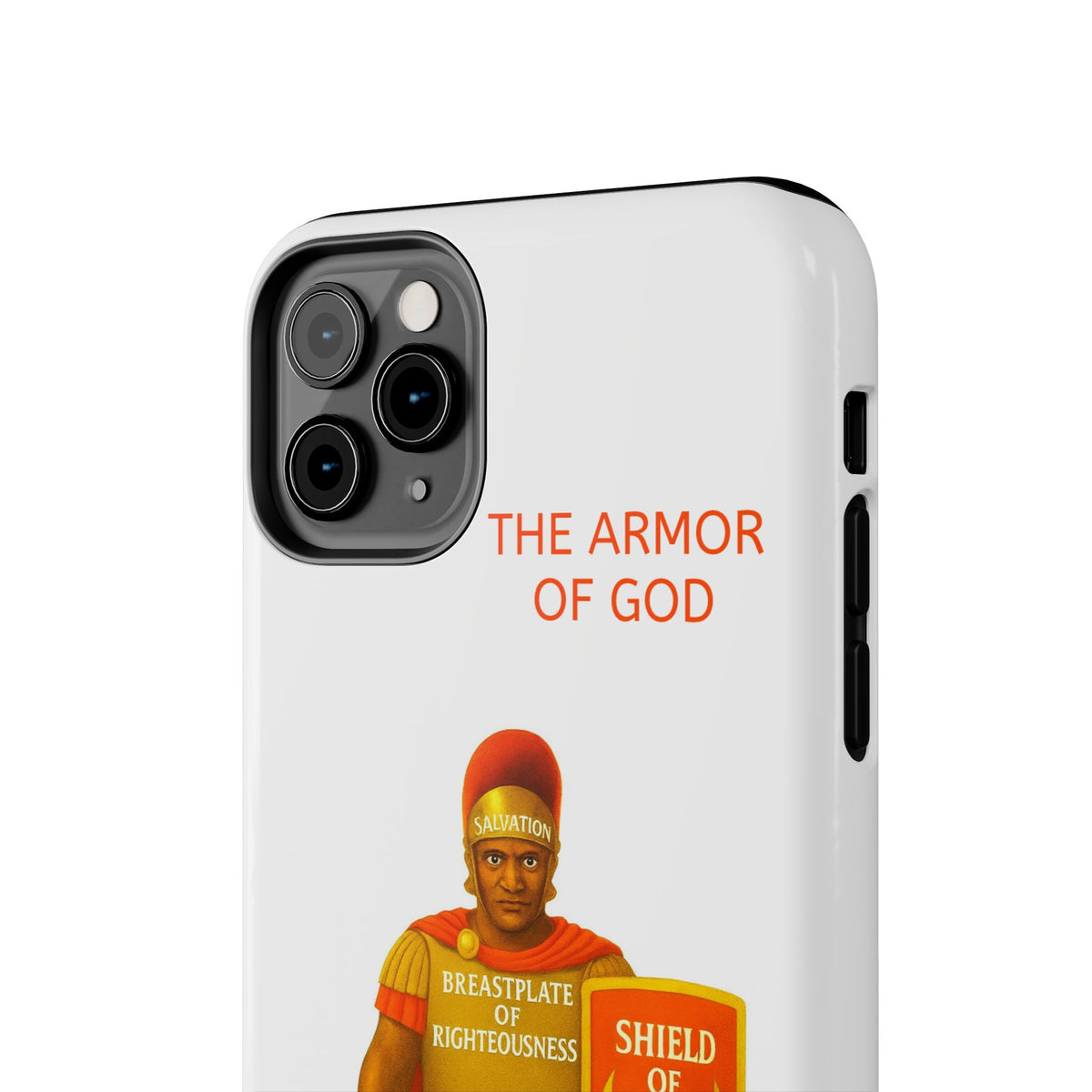 Tough Phone Case — 'The Armour of God' Christian Faith Phone Cover (Shield of Faith, Gospel of Peace)
