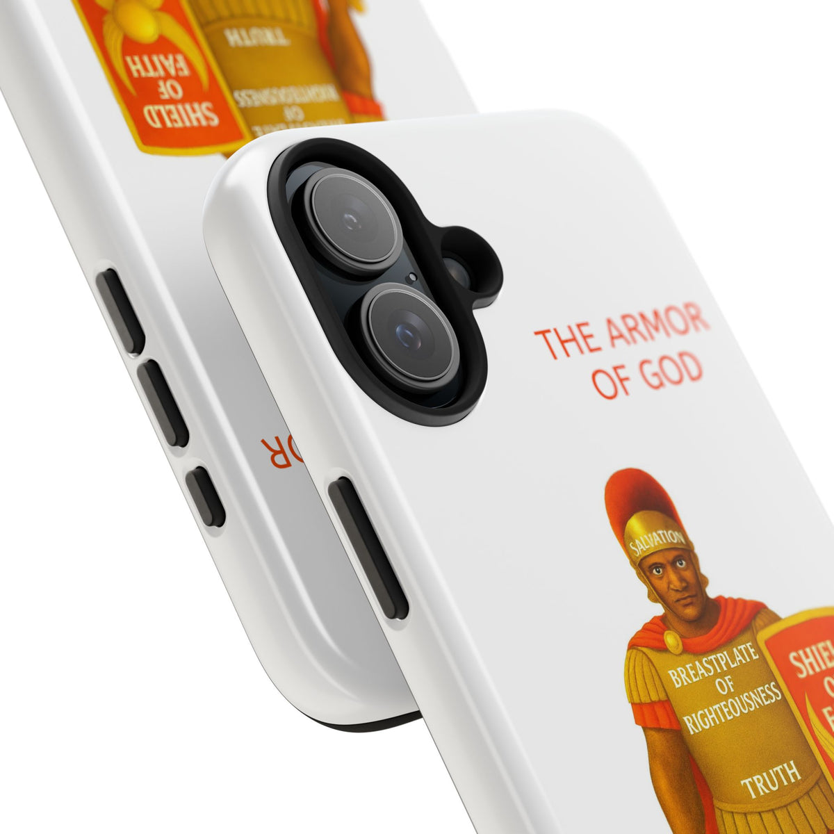 Tough Phone Case — 'The Armour of God' Christian Faith Phone Cover (Shield of Faith, Gospel of Peace)