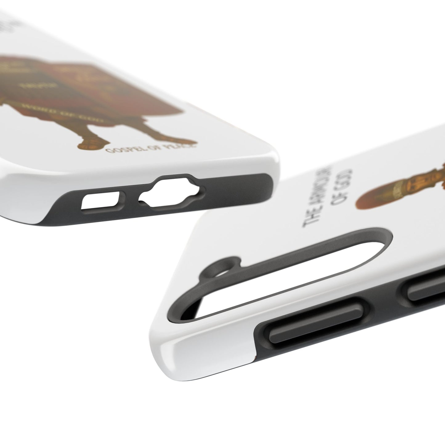 Tough Phone Case — 'The Armour of God' Christian Faith Phone Cover (Shield of Faith, Gospel of Peace)