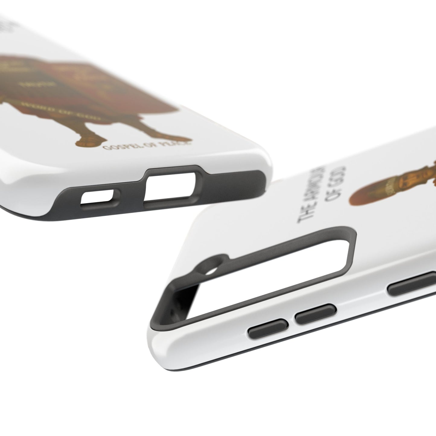 Tough Phone Case — 'The Armour of God' Christian Faith Phone Cover (Shield of Faith, Gospel of Peace)