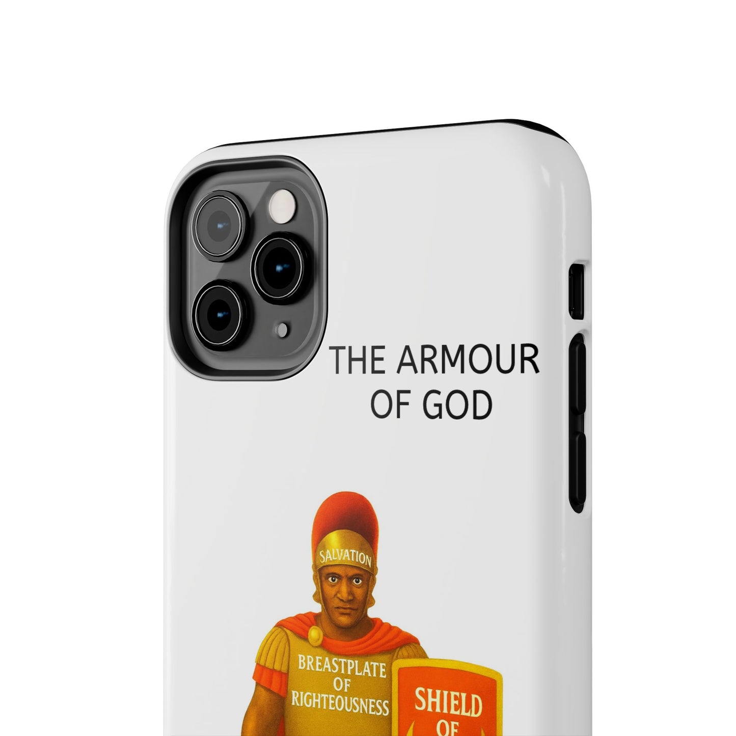 Tough Phone Case — 'The Armour of God' Christian Faith Phone Cover (Shield of Faith, Gospel of Peace)