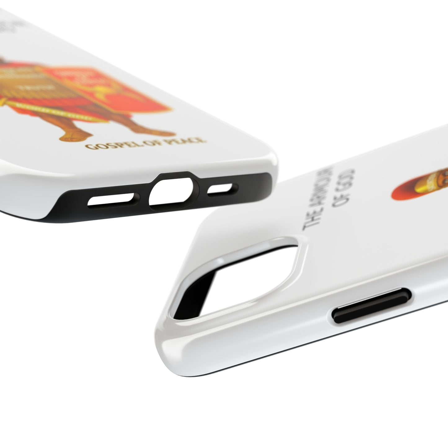 Tough Phone Case — 'The Armour of God' Christian Faith Phone Cover (Shield of Faith, Gospel of Peace)