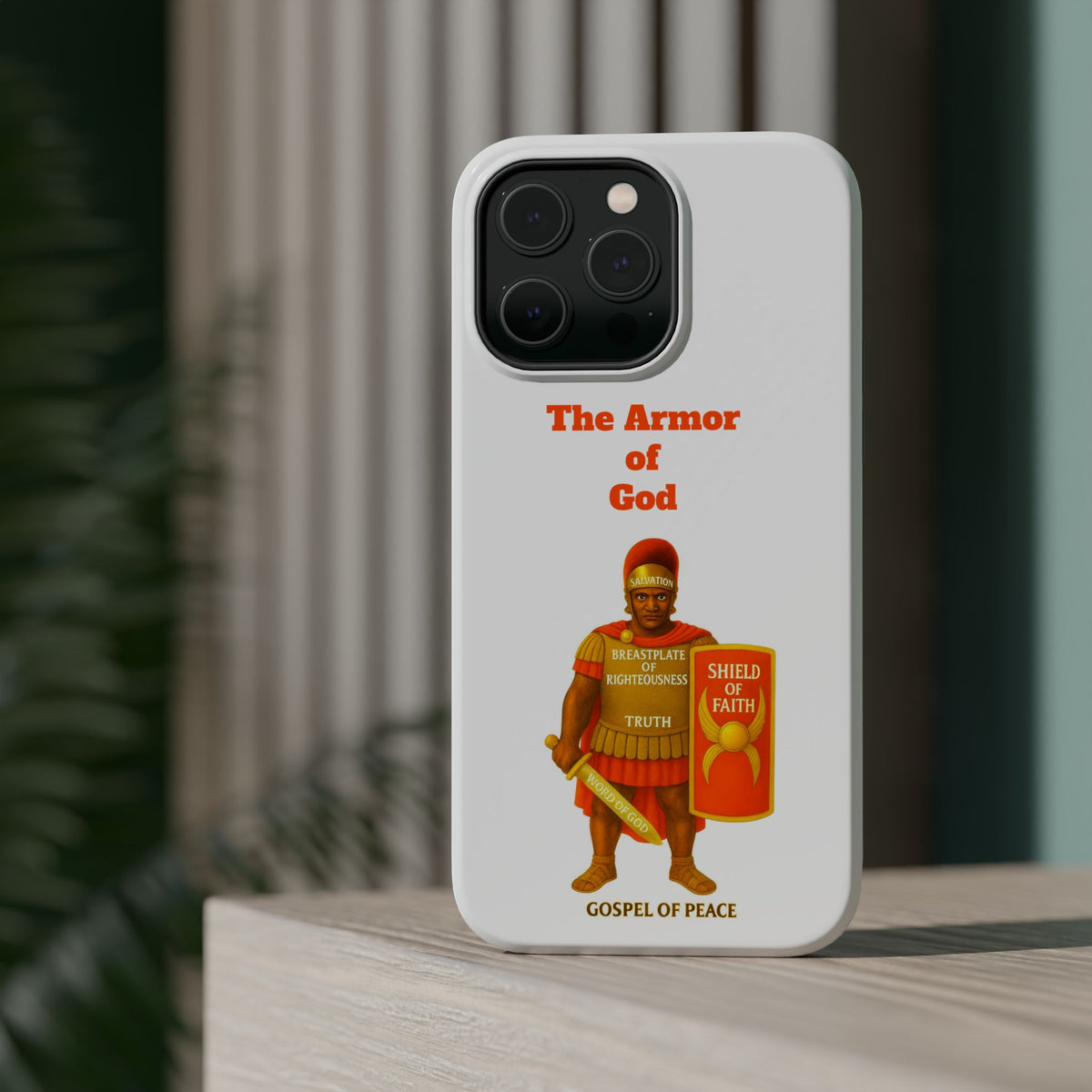 Phone Case — Armor of Faith Christian Design (Shield of Faith, Breastplate of Righteousness)