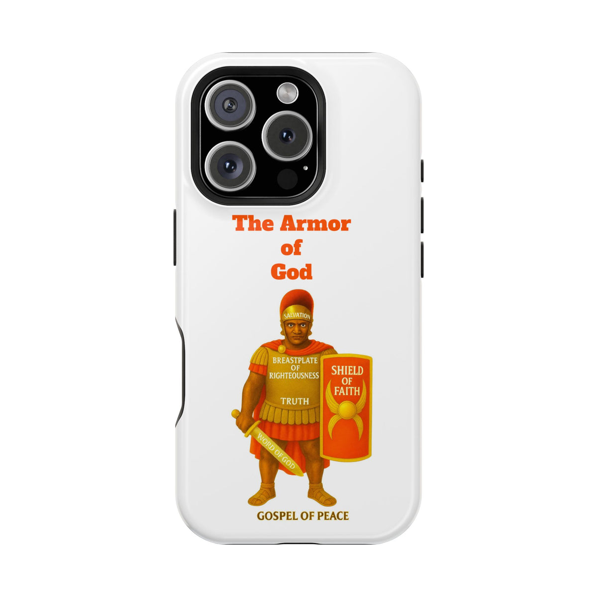 Phone Case — Armor of Faith Christian Design (Shield of Faith, Breastplate of Righteousness)