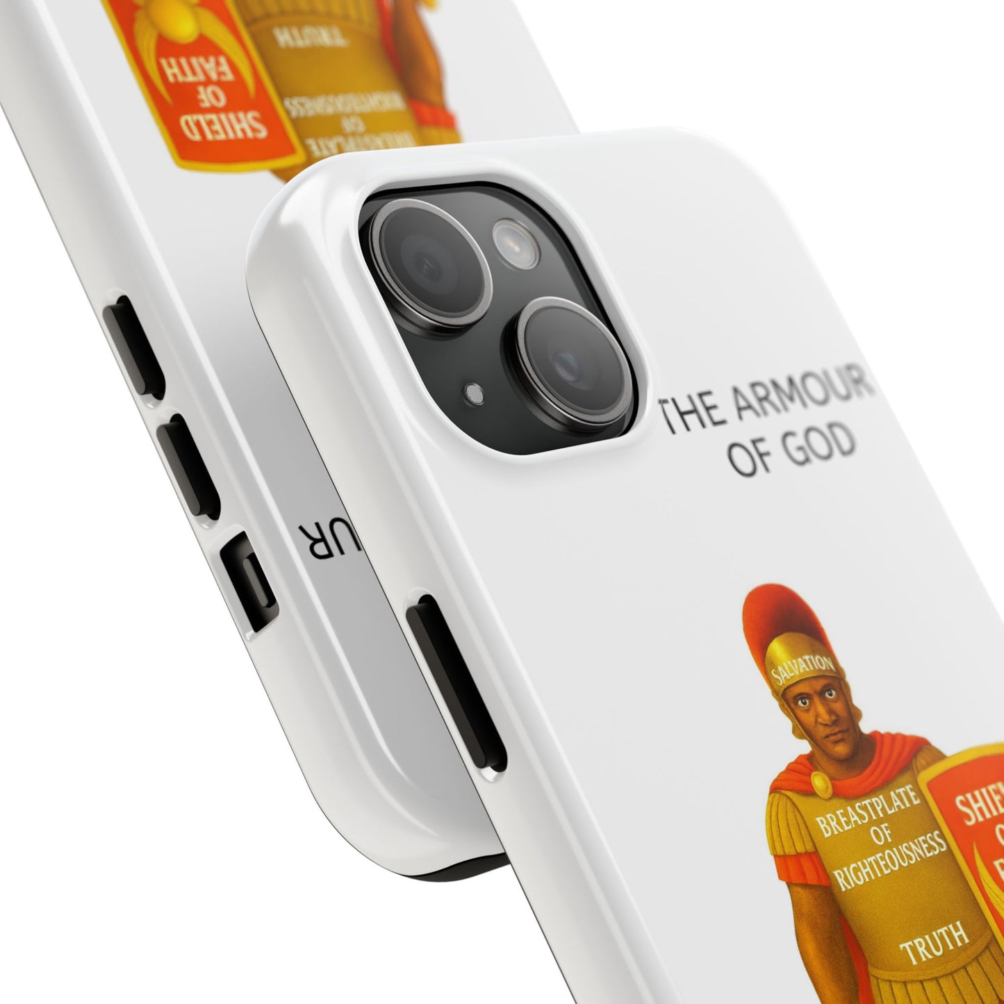 Tough Phone Case — 'The Armour of God' Christian Faith Phone Cover (Shield of Faith, Gospel of Peace)