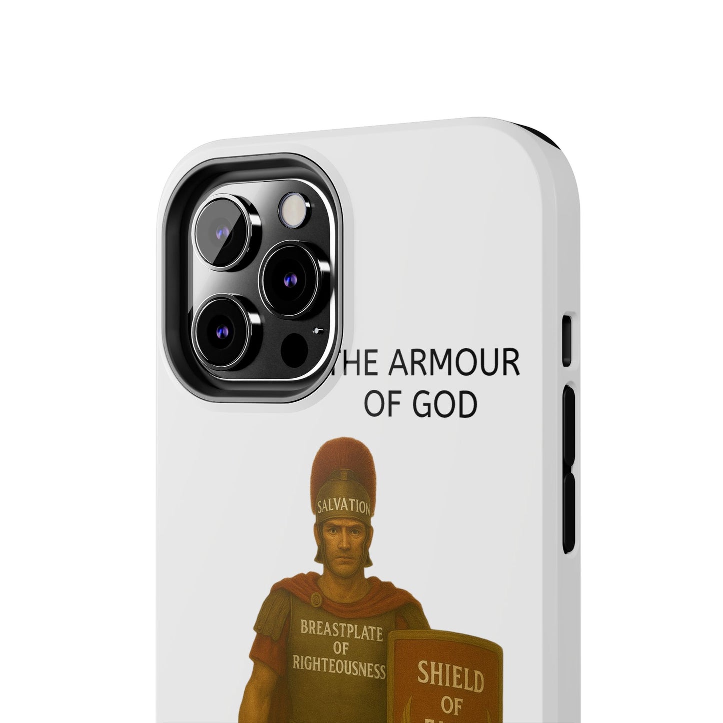 Tough Phone Case — 'The Armour of God' Christian Faith Phone Cover (Shield of Faith, Gospel of Peace)