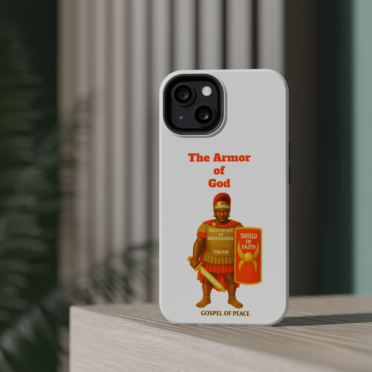 Phone Case — Armor of Faith Christian Design (Shield of Faith, Breastplate of Righteousness)