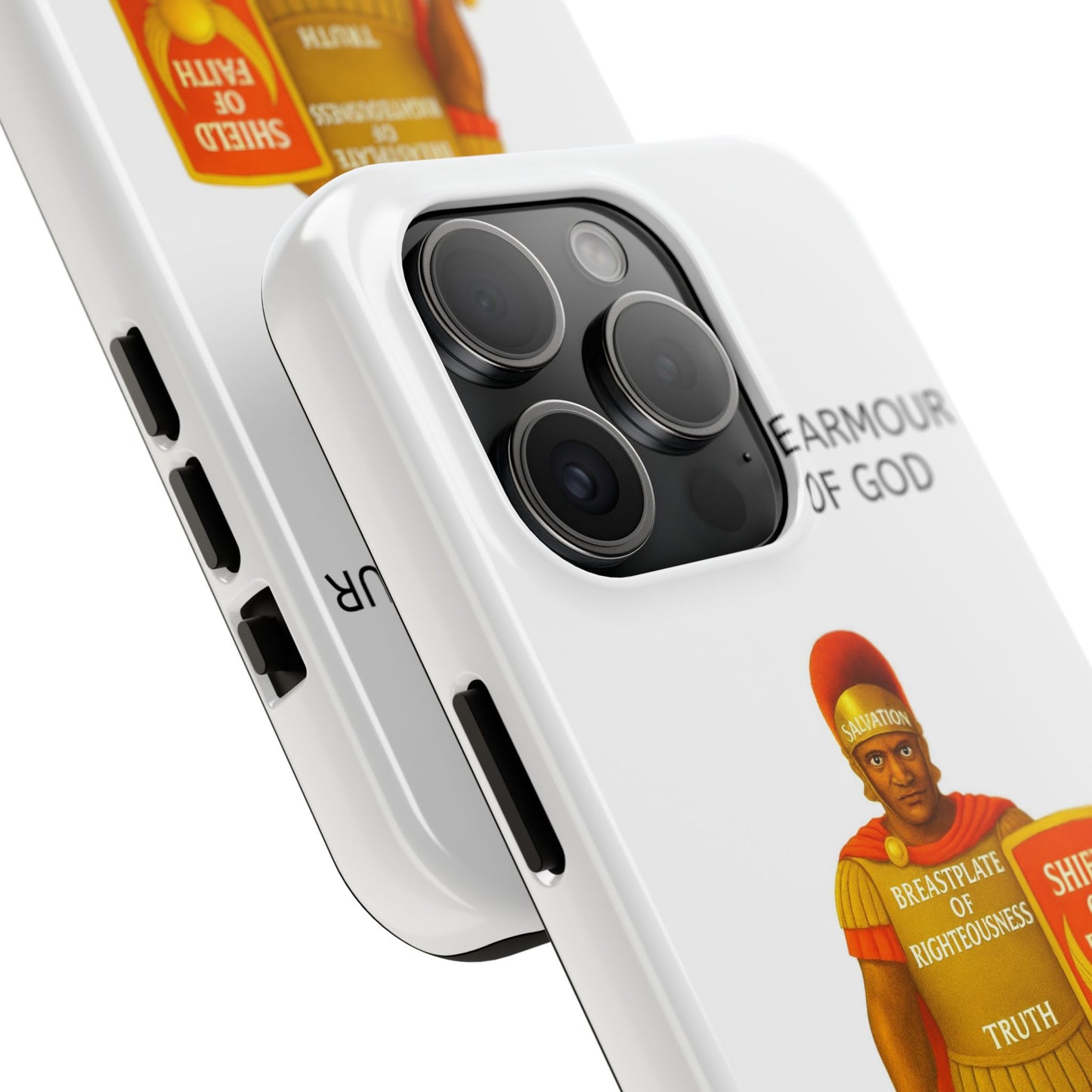 Tough Phone Case — 'The Armour of God' Christian Faith Phone Cover (Shield of Faith, Gospel of Peace)