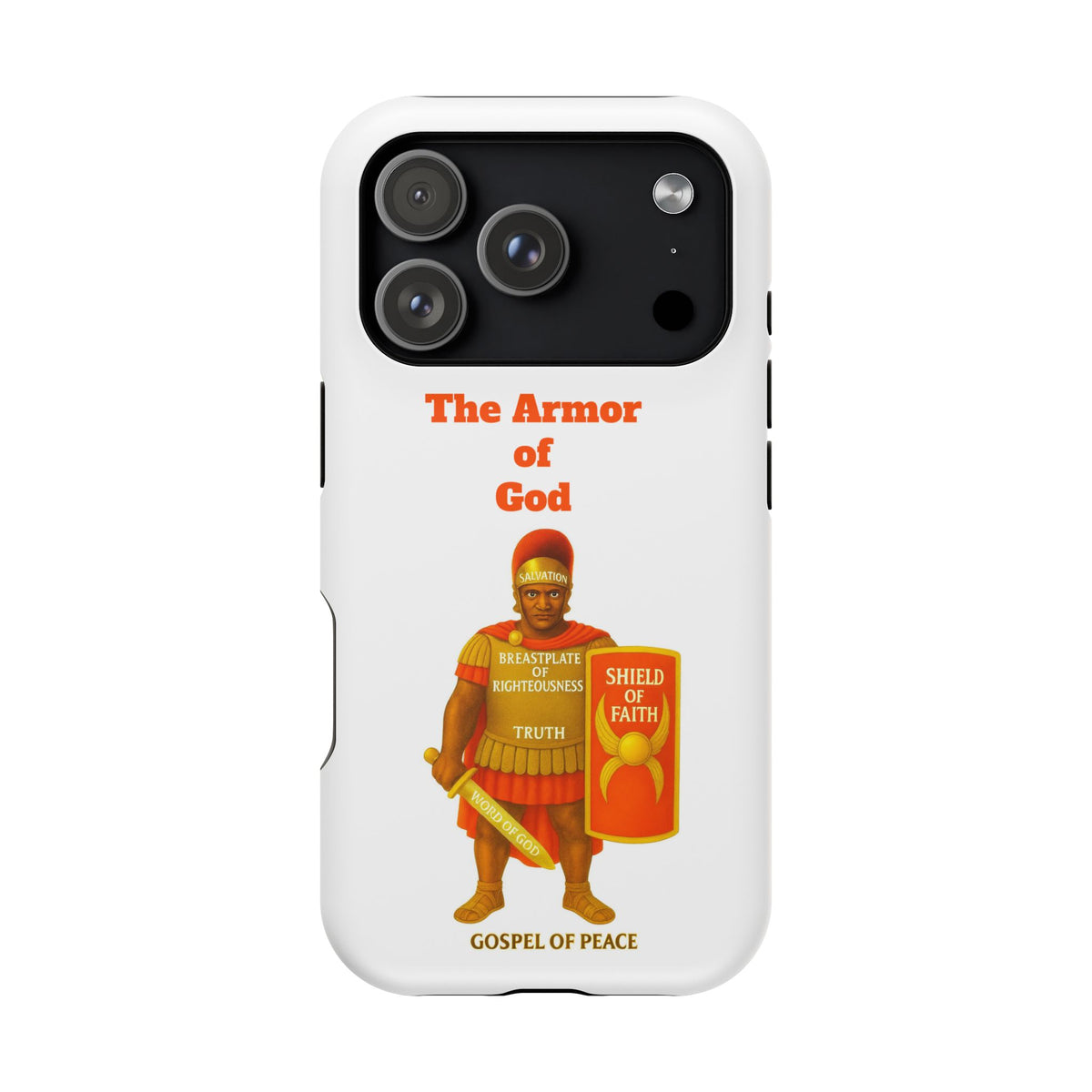 Phone Case — Armor of Faith Christian Design (Shield of Faith, Breastplate of Righteousness)