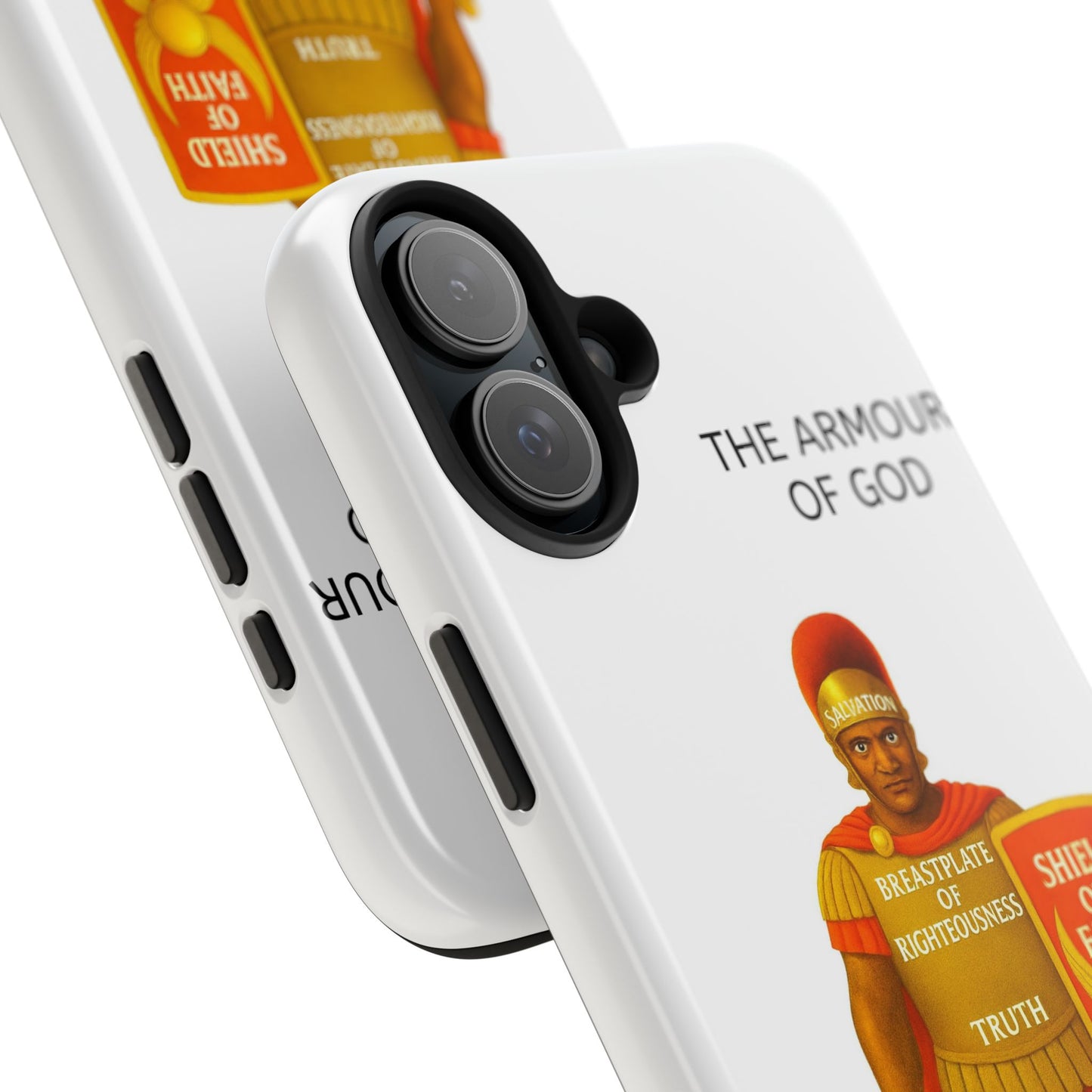 Tough Phone Case — 'The Armour of God' Christian Faith Phone Cover (Shield of Faith, Gospel of Peace)