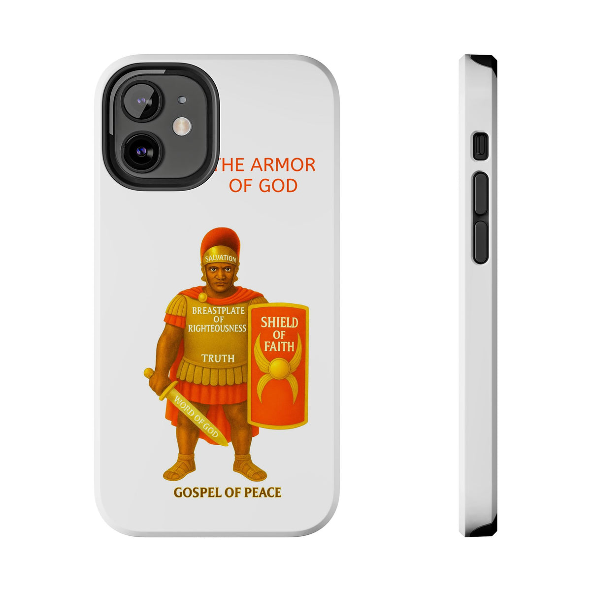 Tough Phone Case — 'The Armour of God' Christian Faith Phone Cover (Shield of Faith, Gospel of Peace)