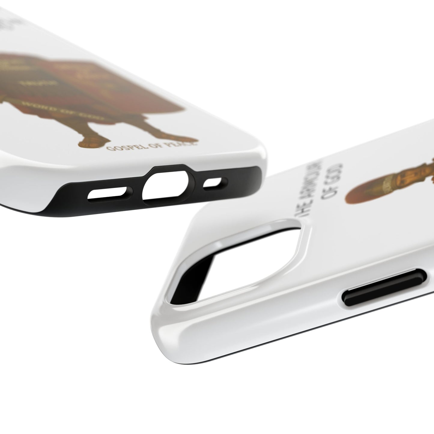 Tough Phone Case — 'The Armour of God' Christian Faith Phone Cover (Shield of Faith, Gospel of Peace)