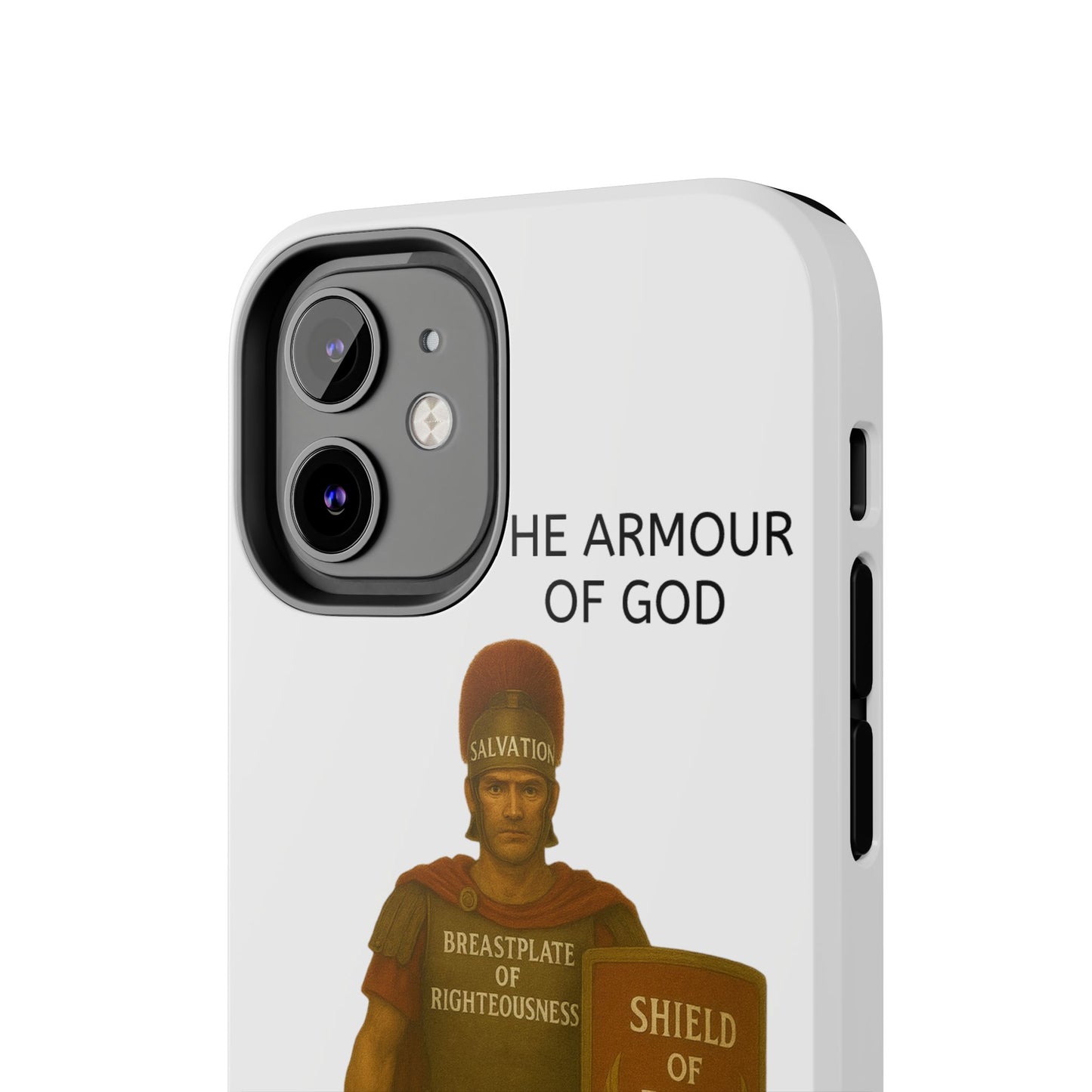 Tough Phone Case — 'The Armour of God' Christian Faith Phone Cover (Shield of Faith, Gospel of Peace)