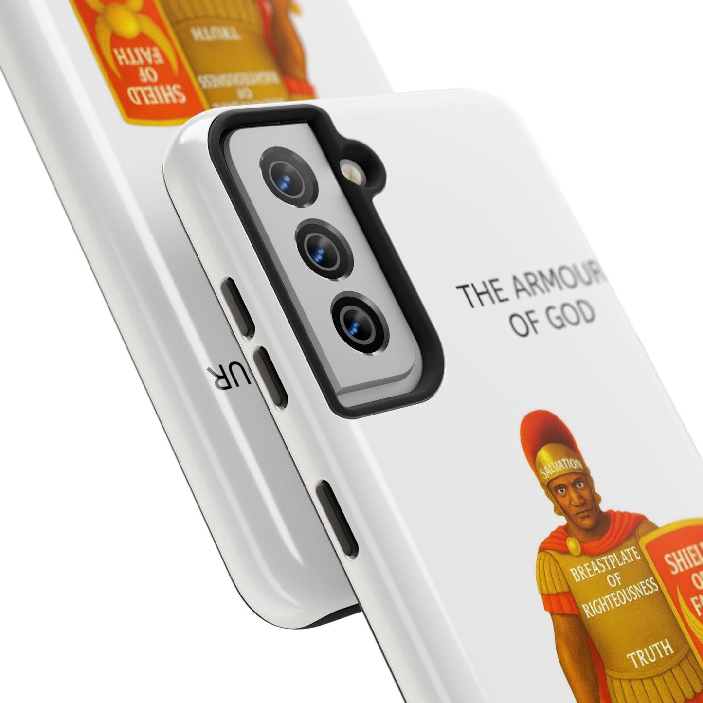 Tough Phone Case — 'The Armour of God' Christian Faith Phone Cover (Shield of Faith, Gospel of Peace)