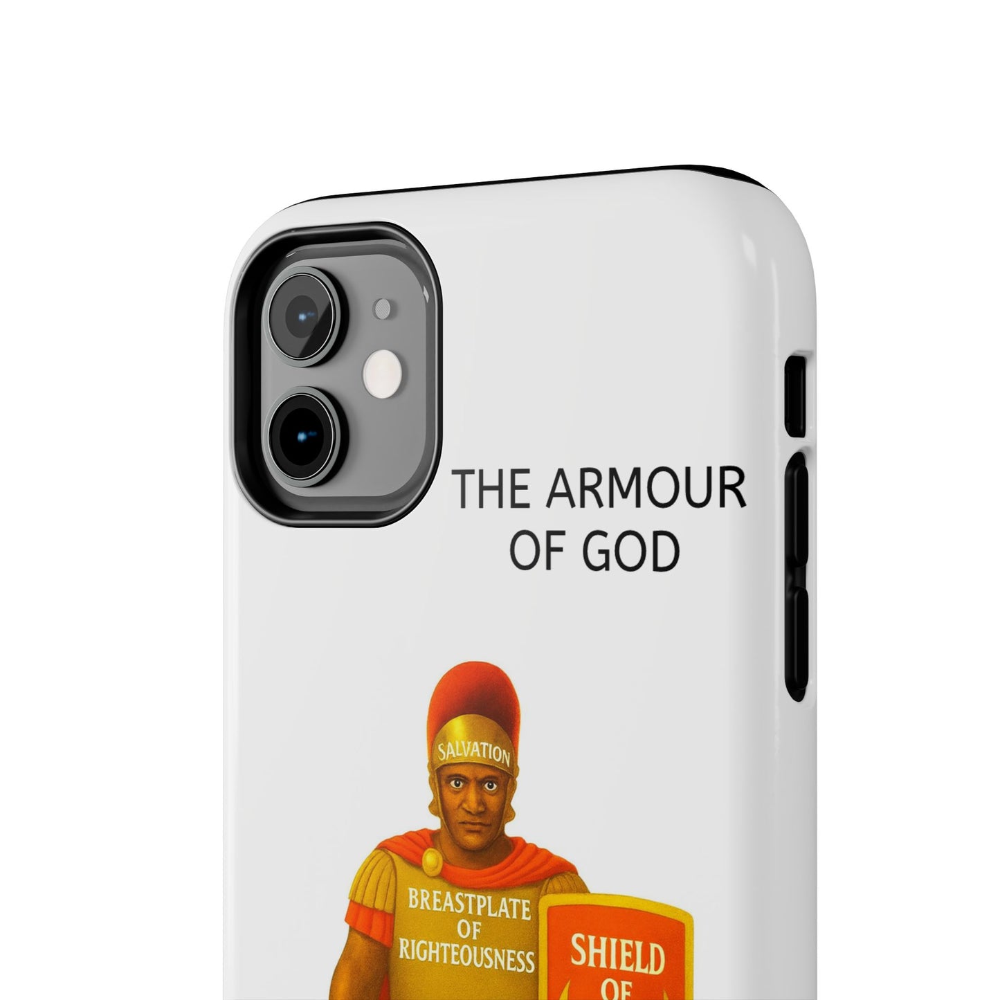 Tough Phone Case — 'The Armour of God' Christian Faith Phone Cover (Shield of Faith, Gospel of Peace)