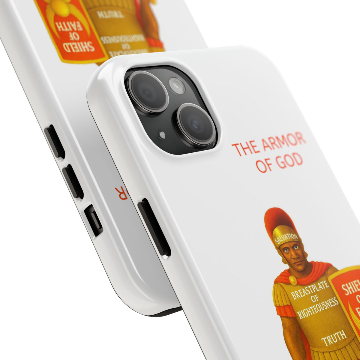 Tough Phone Case — 'The Armour of God' Christian Faith Phone Cover (Shield of Faith, Gospel of Peace)