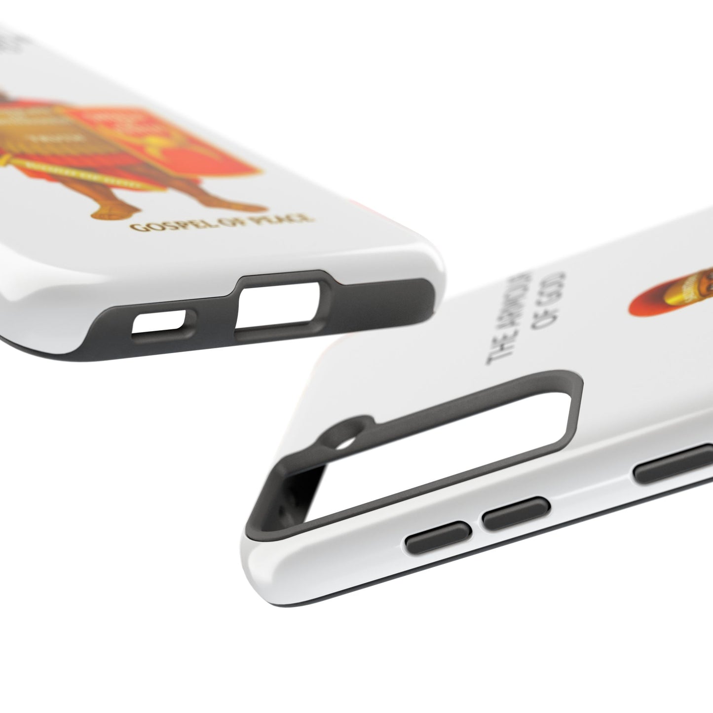 Tough Phone Case — 'The Armour of God' Christian Faith Phone Cover (Shield of Faith, Gospel of Peace)