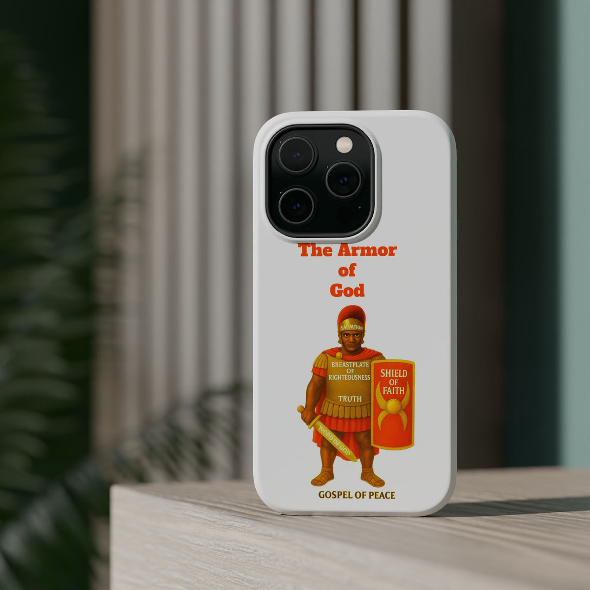 Phone Case — Armor of Faith Christian Design (Shield of Faith, Breastplate of Righteousness)
