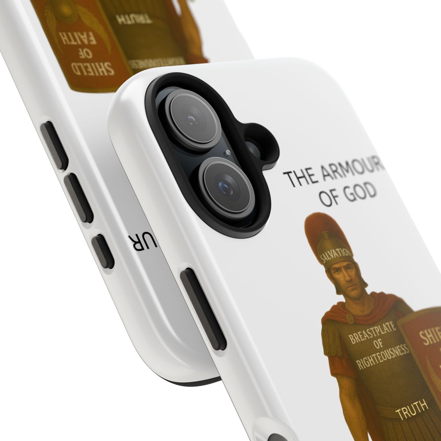 Tough Phone Case — 'The Armour of God' Christian Faith Phone Cover (Shield of Faith, Gospel of Peace)