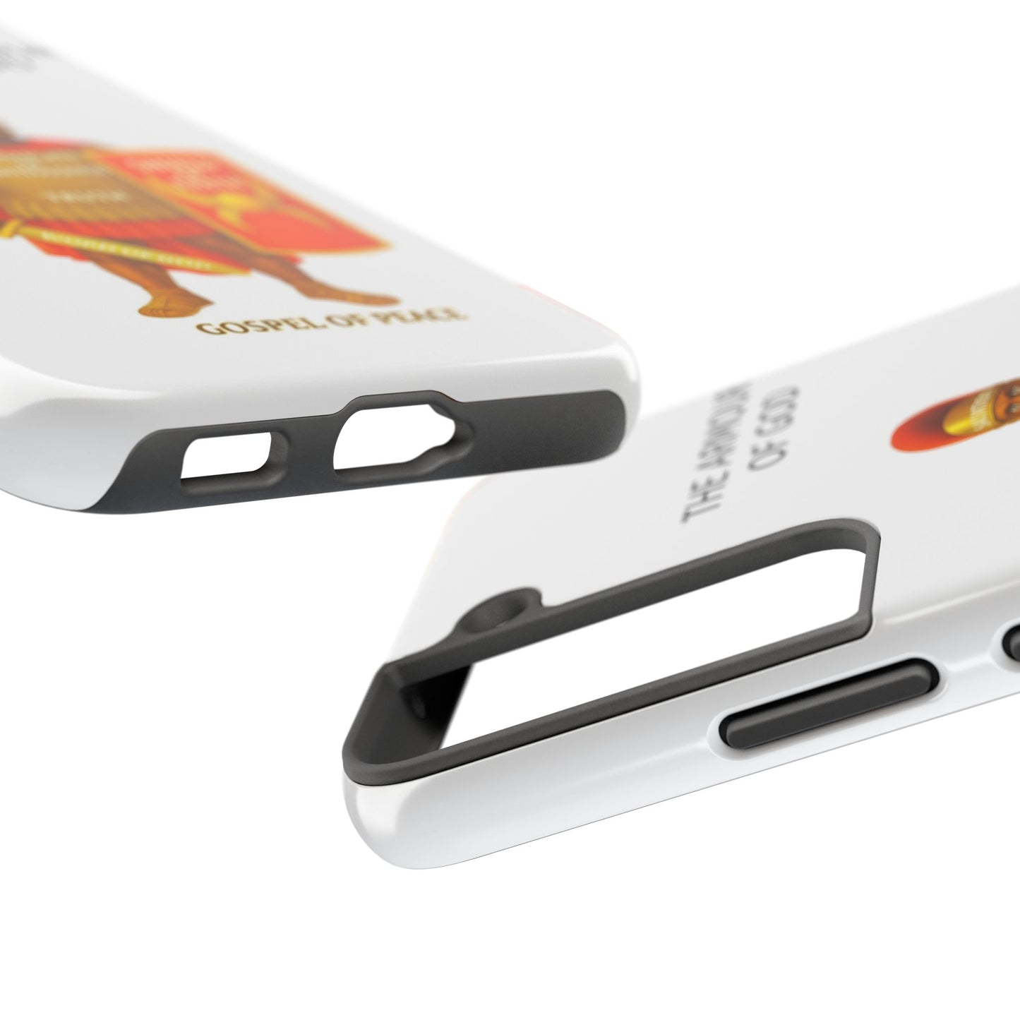 Tough Phone Case — 'The Armour of God' Christian Faith Phone Cover (Shield of Faith, Gospel of Peace)