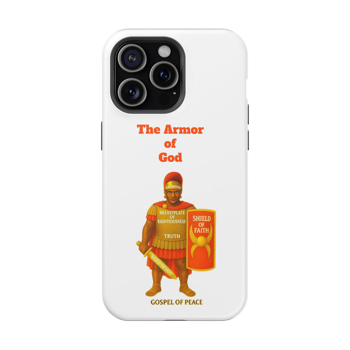 Phone Case — Armor of Faith Christian Design (Shield of Faith, Breastplate of Righteousness)