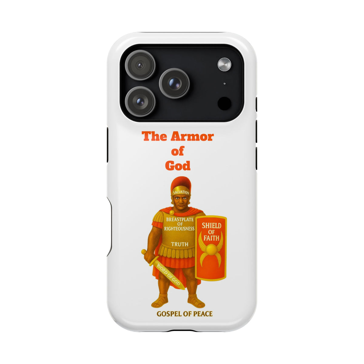 Phone Case — Armor of Faith Christian Design (Shield of Faith, Breastplate of Righteousness)