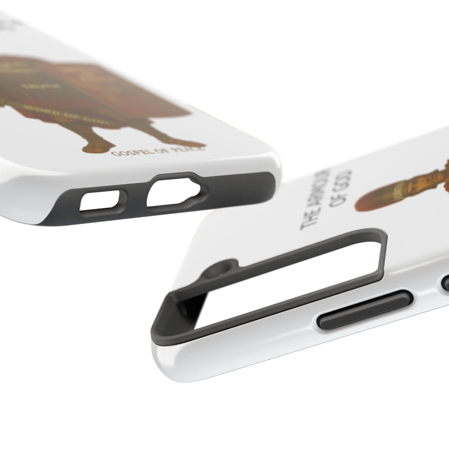 Tough Phone Case — 'The Armour of God' Christian Faith Phone Cover (Shield of Faith, Gospel of Peace)