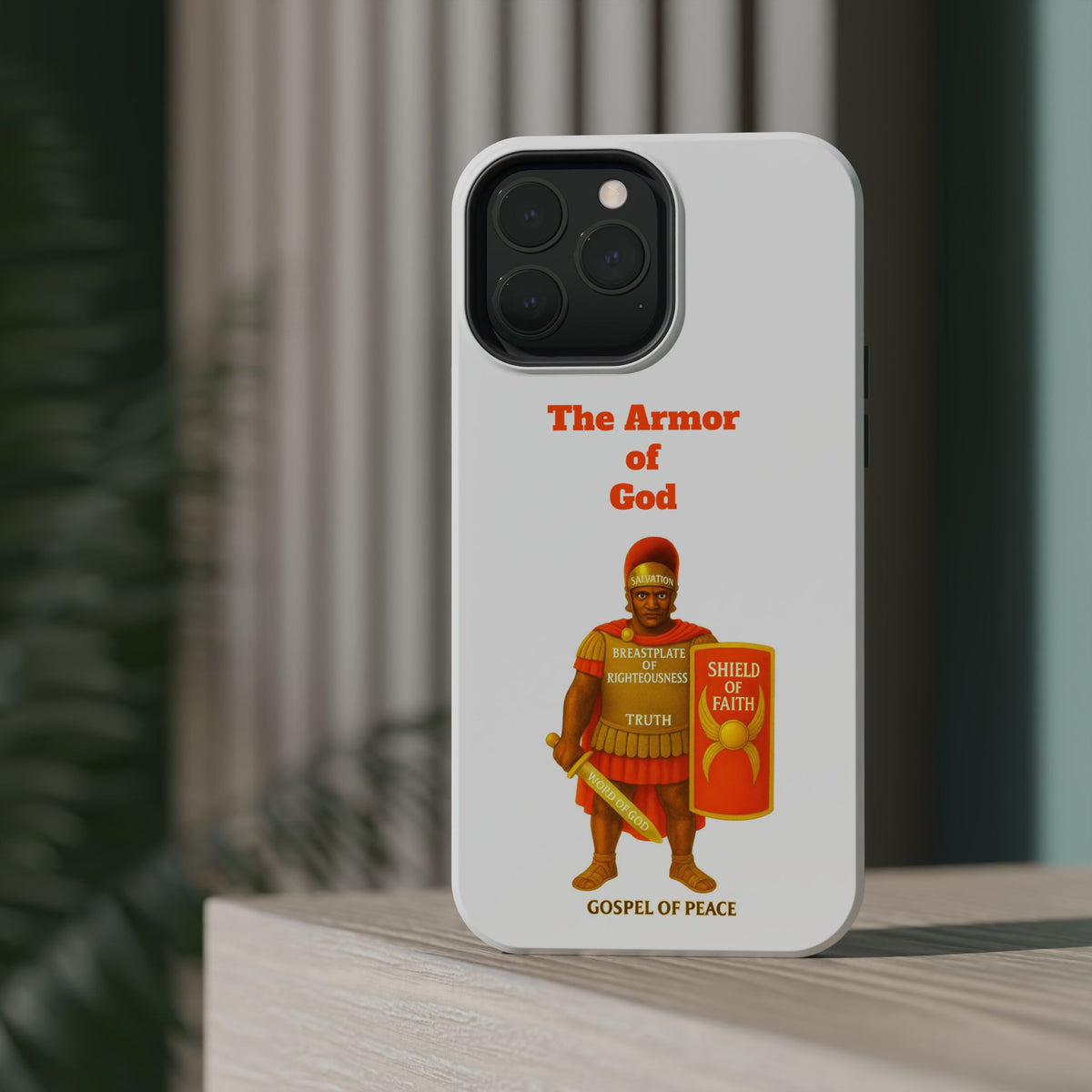 Phone Case — Armor of Faith Christian Design (Shield of Faith, Breastplate of Righteousness)