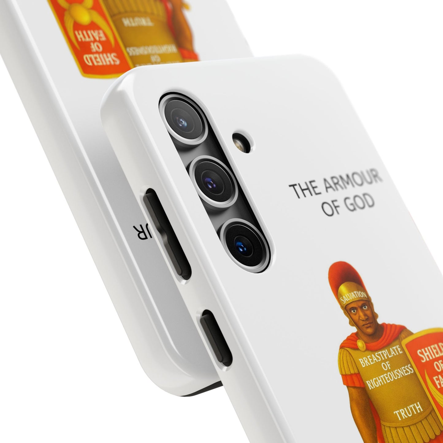 Tough Phone Case — 'The Armour of God' Christian Faith Phone Cover (Shield of Faith, Gospel of Peace)