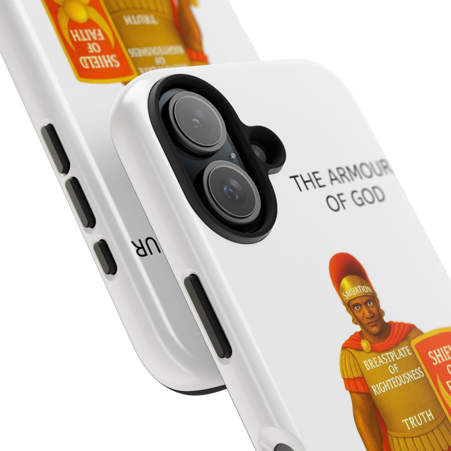 Tough Phone Case — 'The Armour of God' Christian Faith Phone Cover (Shield of Faith, Gospel of Peace)