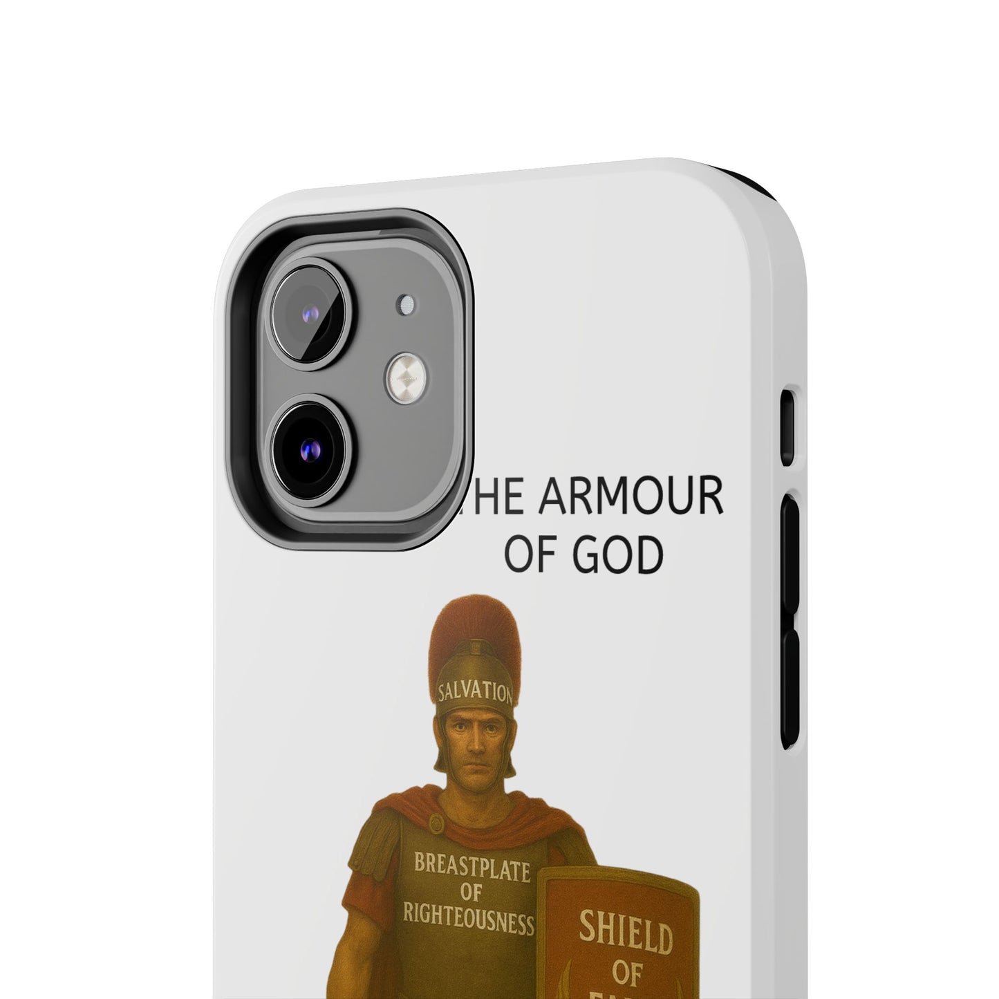 Tough Phone Case — 'The Armour of God' Christian Faith Phone Cover (Shield of Faith, Gospel of Peace)