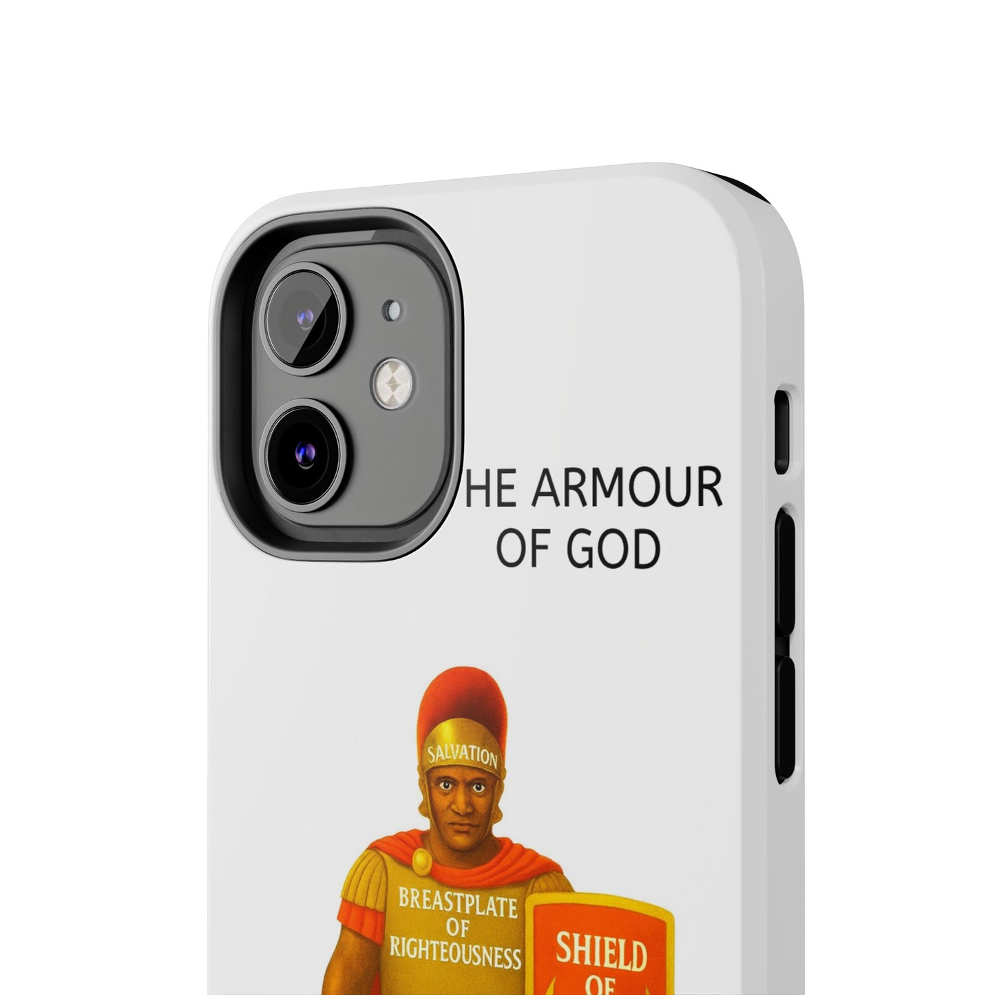 Tough Phone Case — 'The Armour of God' Christian Faith Phone Cover (Shield of Faith, Gospel of Peace)