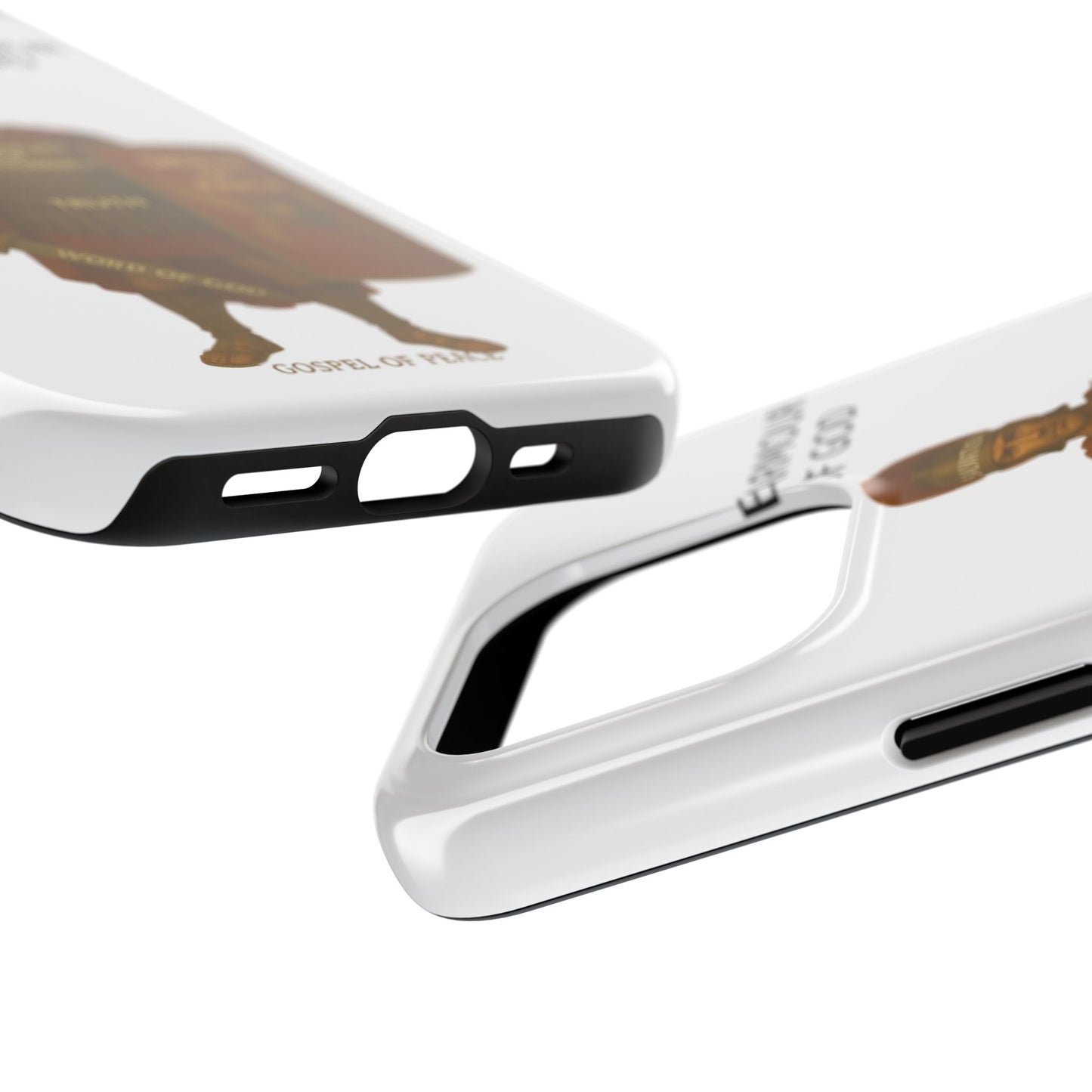 Tough Phone Case — 'The Armour of God' Christian Faith Phone Cover (Shield of Faith, Gospel of Peace)