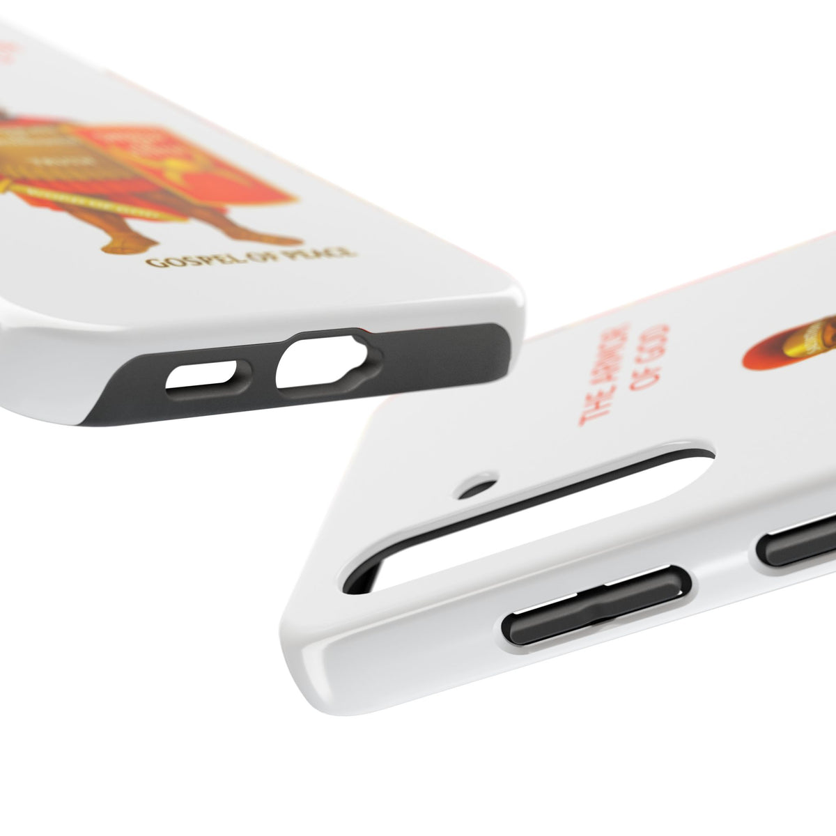 Tough Phone Case — 'The Armour of God' Christian Faith Phone Cover (Shield of Faith, Gospel of Peace)
