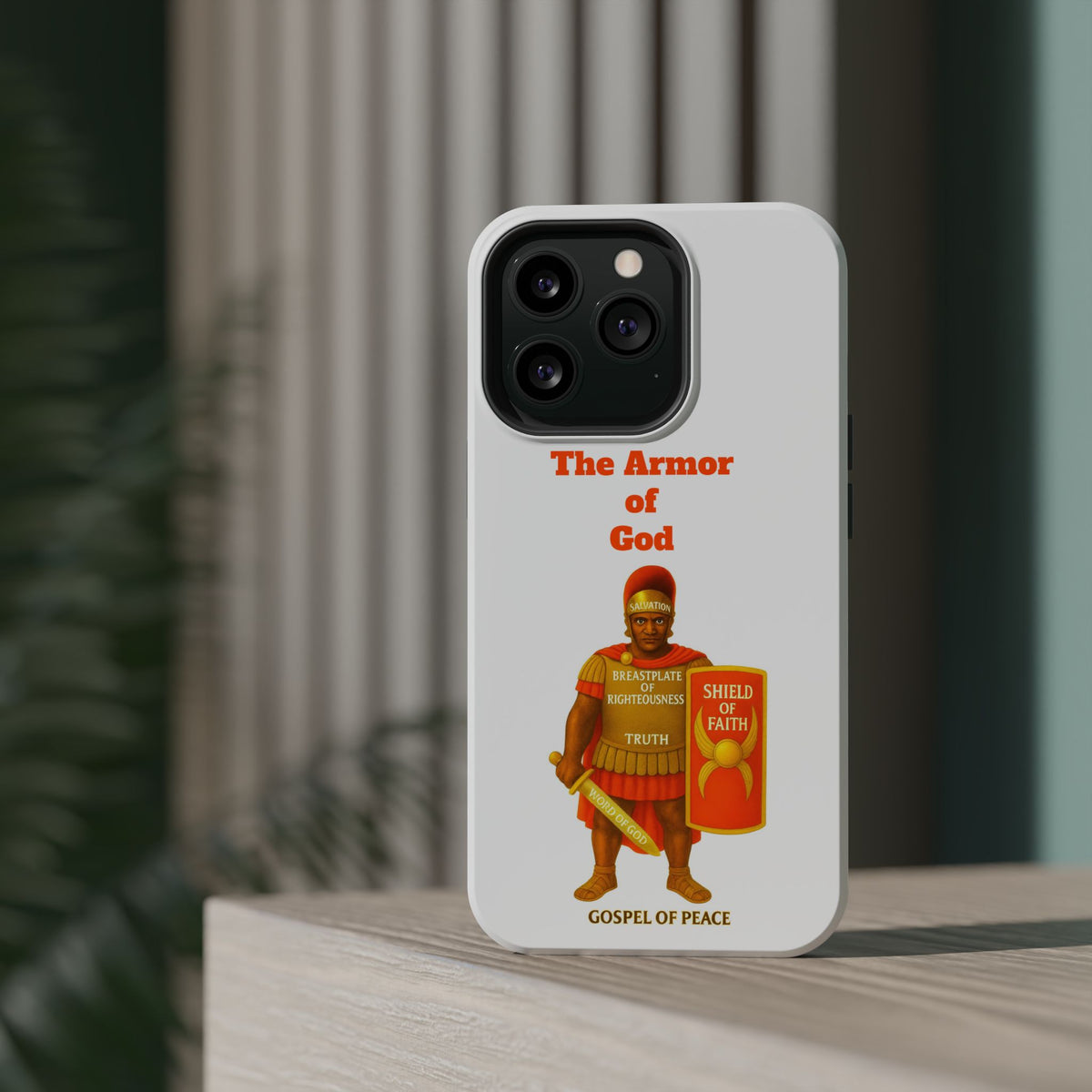 Phone Case — Armor of Faith Christian Design (Shield of Faith, Breastplate of Righteousness)