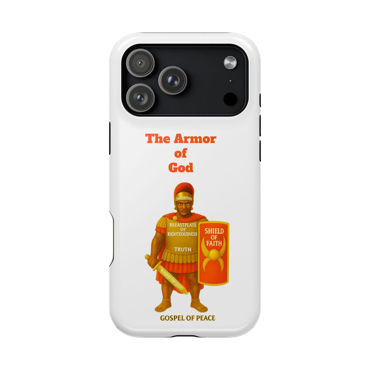 Phone Case — Armor of Faith Christian Design (Shield of Faith, Breastplate of Righteousness)