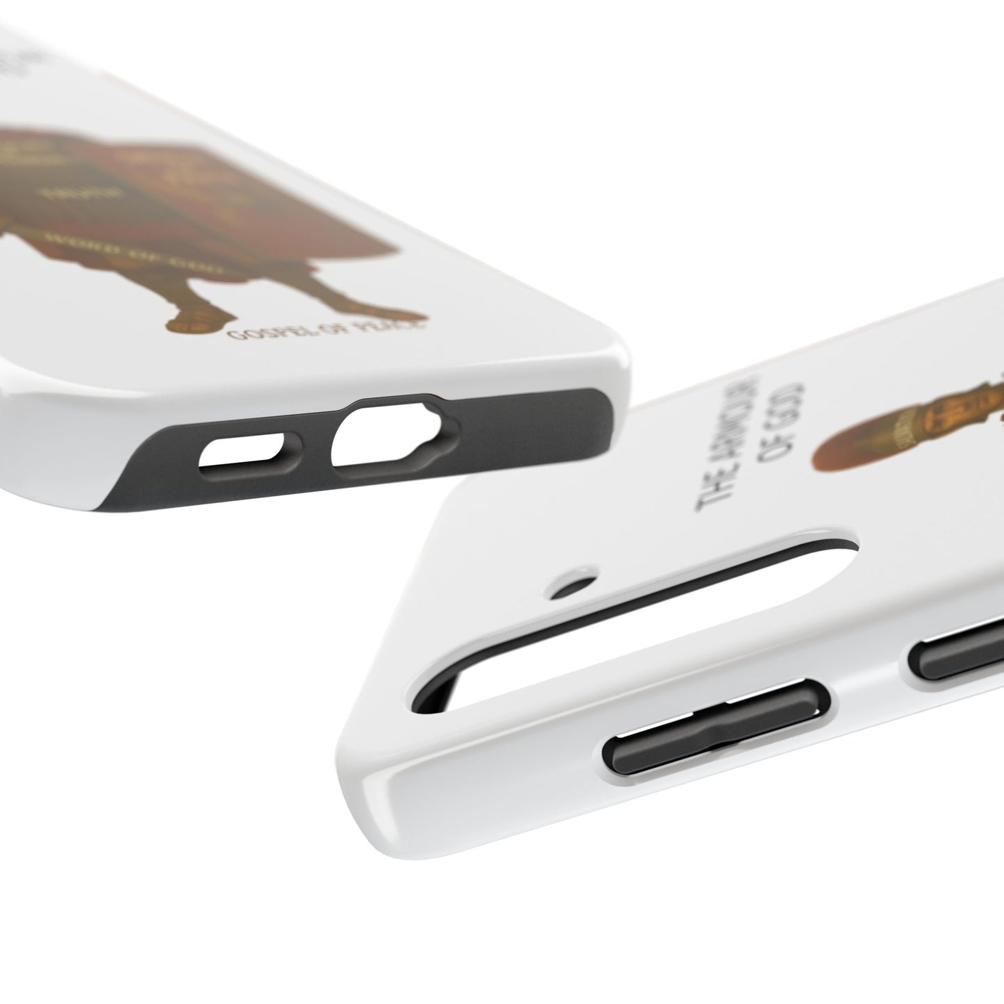 Tough Phone Case — 'The Armour of God' Christian Faith Phone Cover (Shield of Faith, Gospel of Peace)