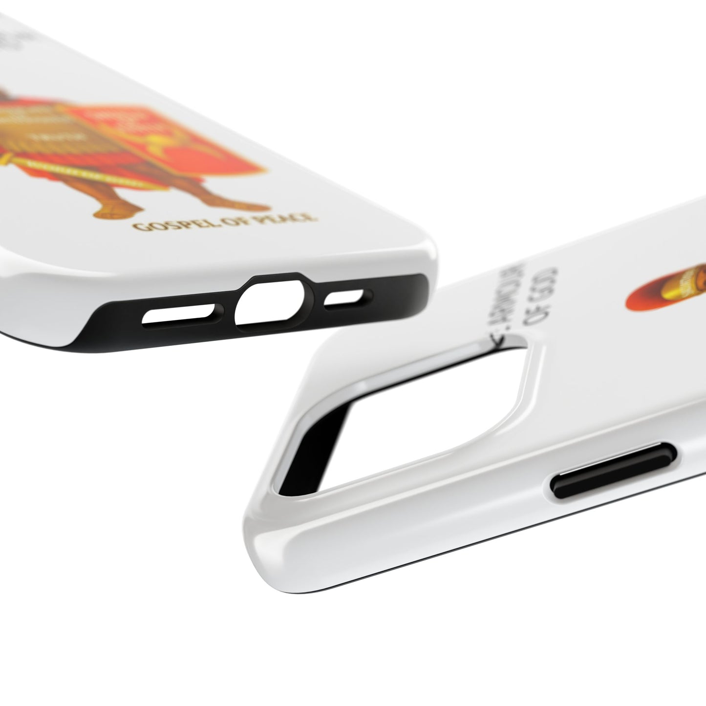 Tough Phone Case — 'The Armour of God' Christian Faith Phone Cover (Shield of Faith, Gospel of Peace)