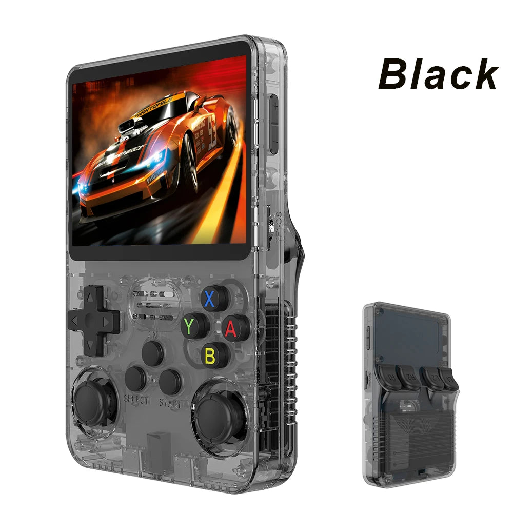 Open Source R36S Retro Handheld Game Console Linux System 3.5 Inch IPS Screen Portable Pocket Video Player 64GB Game Gift